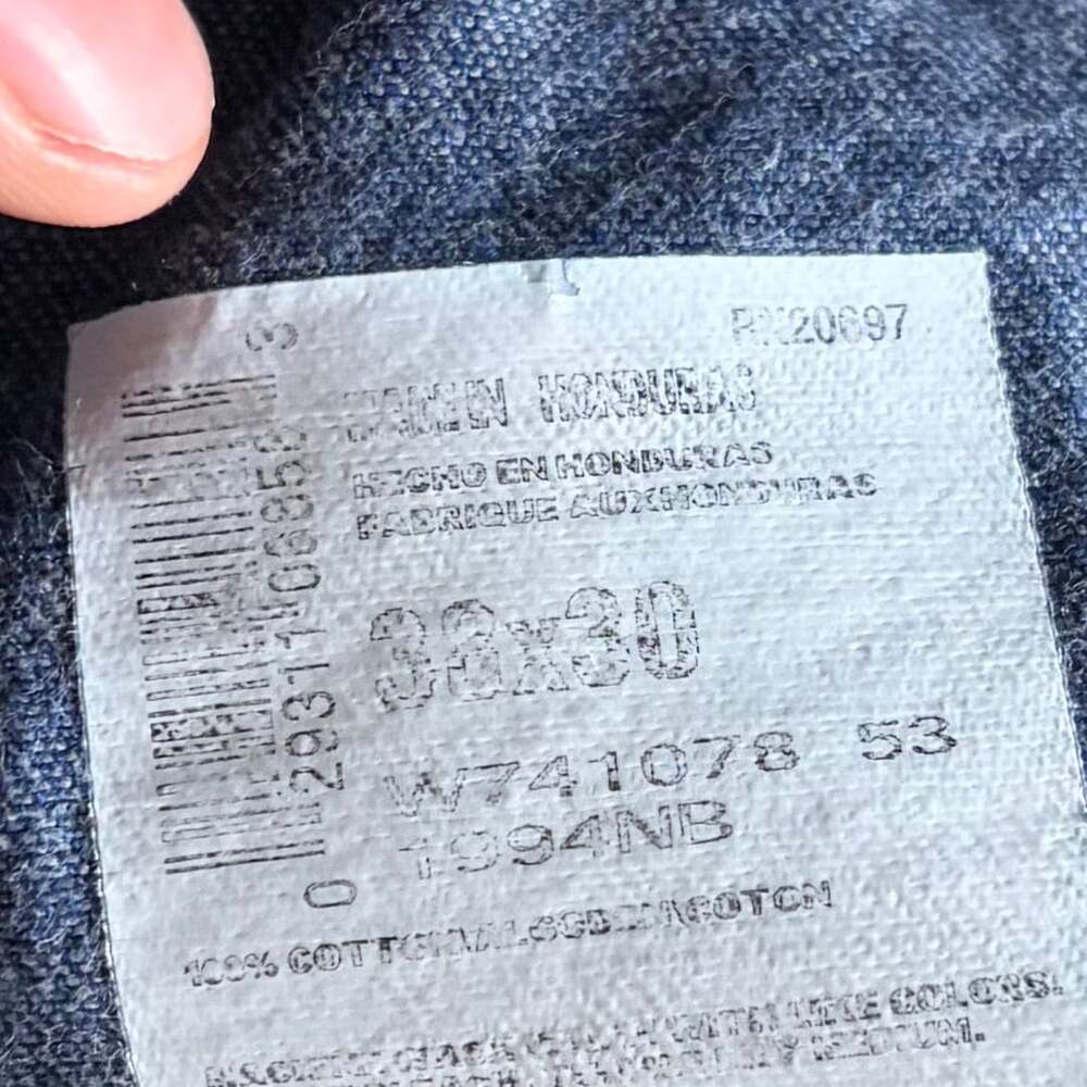 Dickies Dark Blue Denim Carpenter Jeans Size 38x30 - Picture 5 of 5